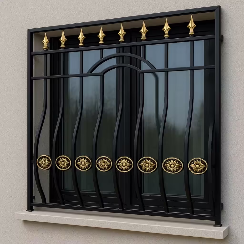 حفاظ پنجره موج سرنیزه دار در خرم آباد