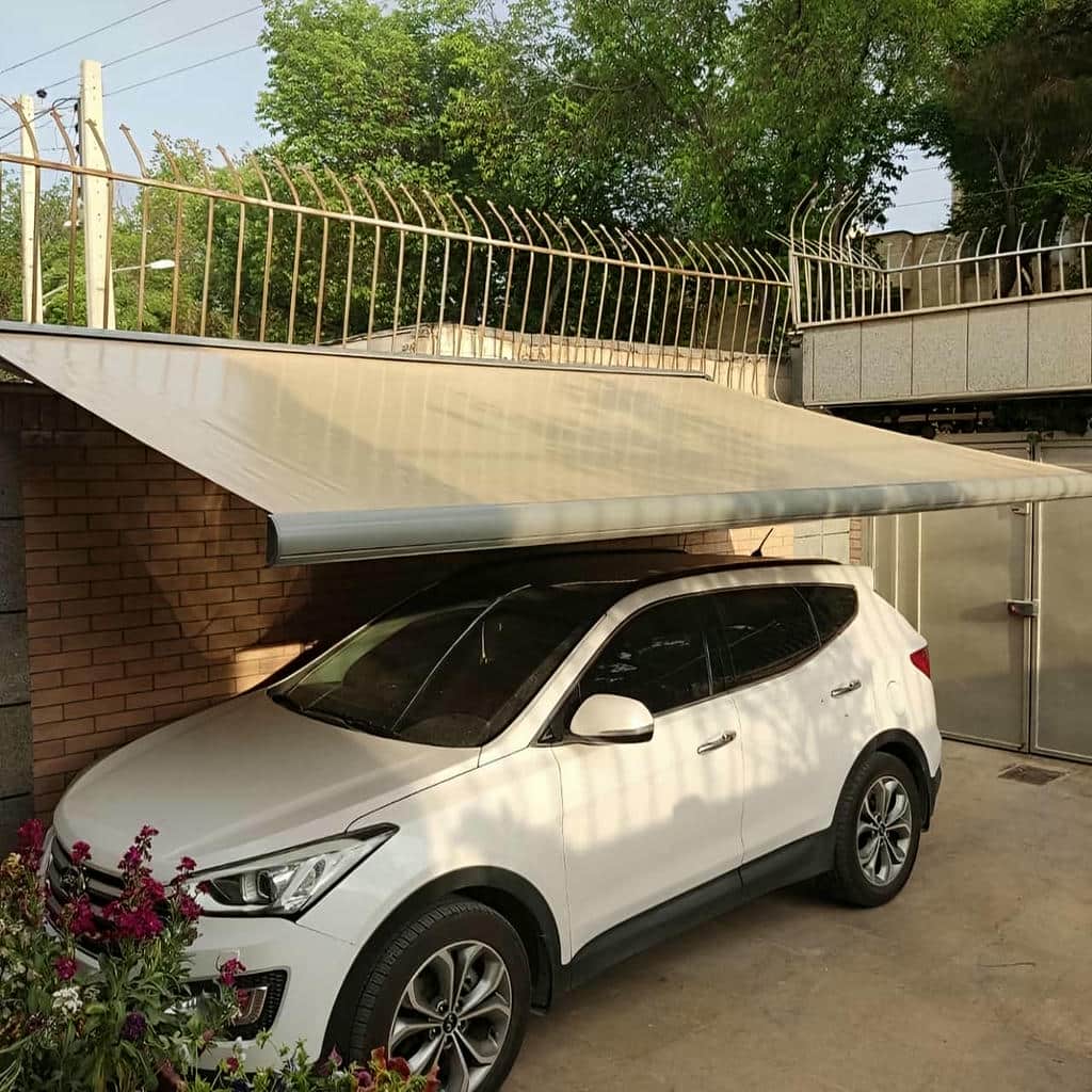 سایبان برقی پارکینگ در خرم آباد