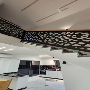 نرده سی ان سی مدرن مینیمال در خرم آباد با خطوط هندسی ساده