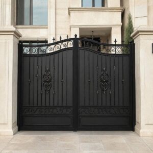 10 طرح درب پارکینگ مشکی طلایی در خرم آباد