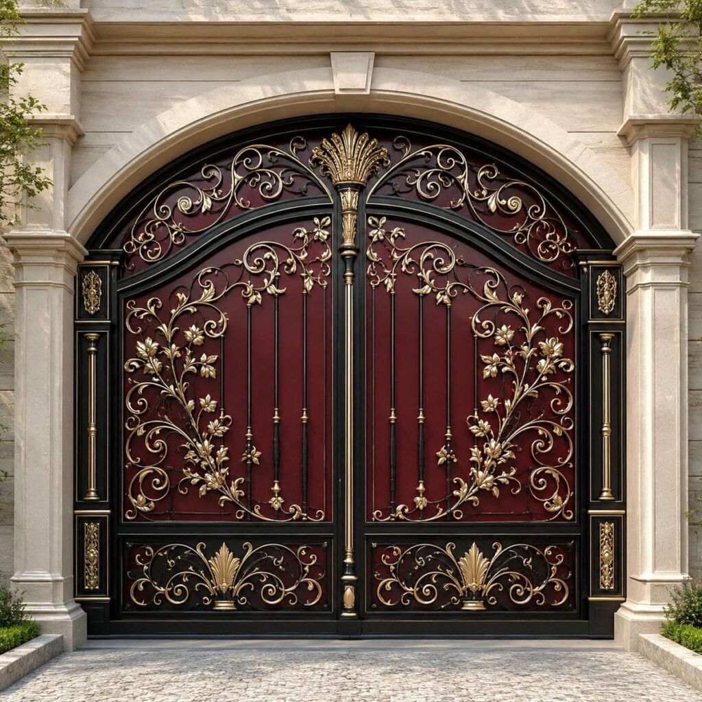 تولید درب برش لیزری هندسی برای ویلا در خرم آباد