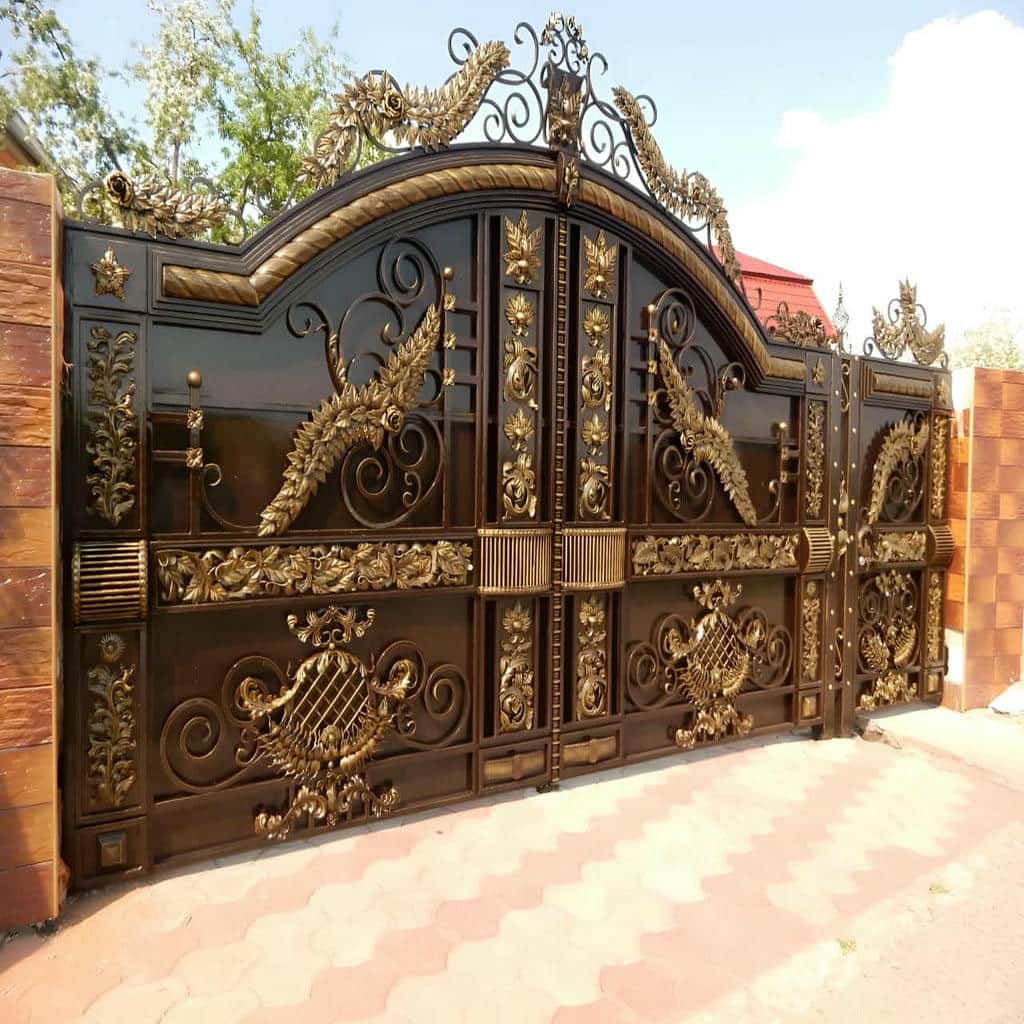 خرید درب حیاط CNC پنل مشبک با ورق متناسب در خرم آباد
