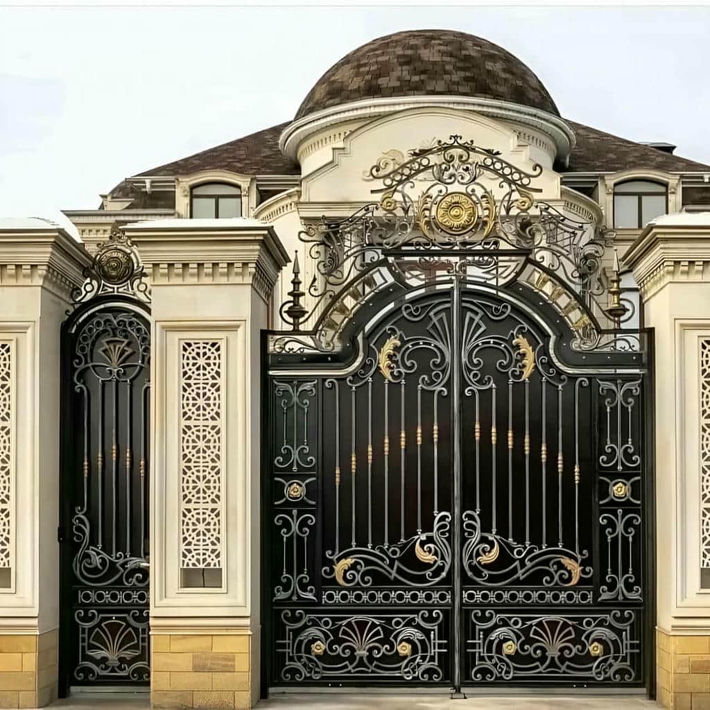 6 مدل درب حیاط نمای آجری در خرم آباد