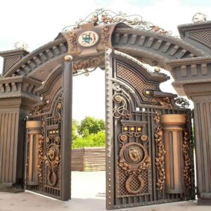 13 نمونه درب پارکینگ CNC پنل فلزی در خرم آباد