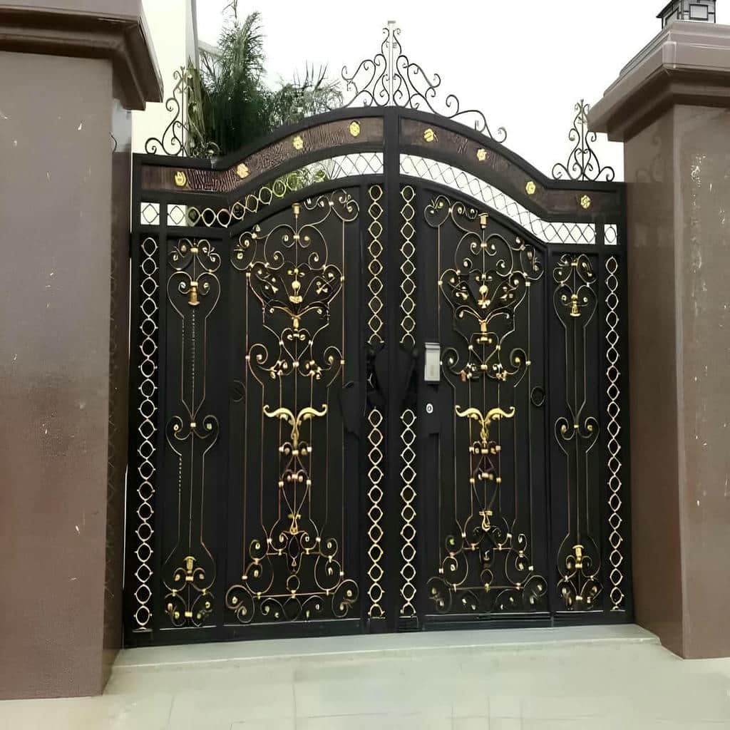 نصب درب پارکینگ CNC پنل فلزی با تنظیم لولا در خرم آباد
