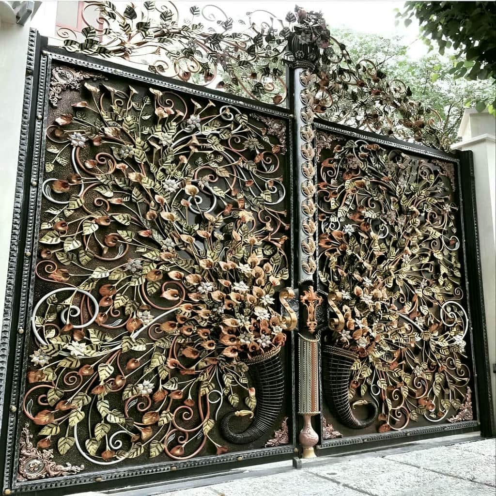 درب ساختمان مدرن فلز و شیشه برای نمای سنگ در خرم آباد