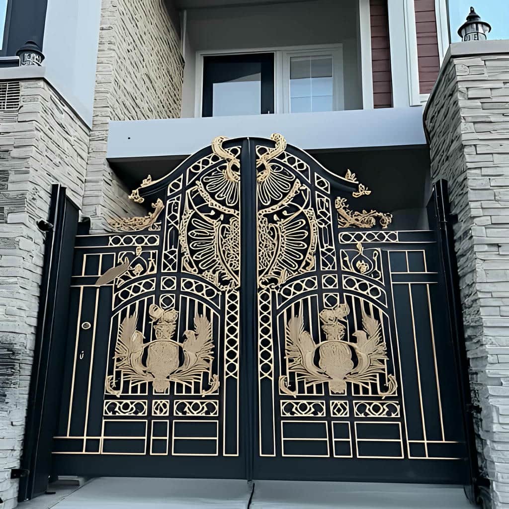 درب ویلایی ترموود با چیدمان افقی در خرم آباد