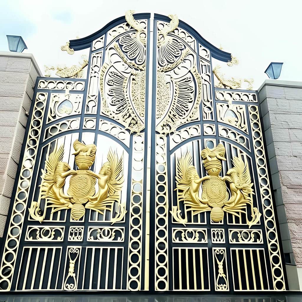 سفارش درب حیاط CNC پنل مشبک بر اساس ابعاد دهانه در خرم آباد