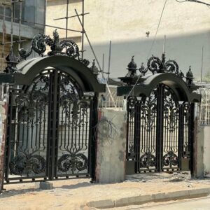 9 طرح درب پارکینگ برش لیزری طرح هندسی در خرم آباد