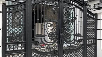 9 مدل درب حیاط کشویی ریل زمینی در خرم آباد